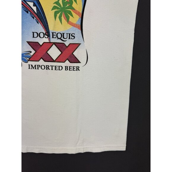 Vintage 90's Dos Equis Beer I Completed The Princess Cruise Bar Hop Promo Rare M - Picture 7 of 11